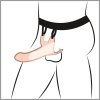 Silikonowy Strap-on +5cm